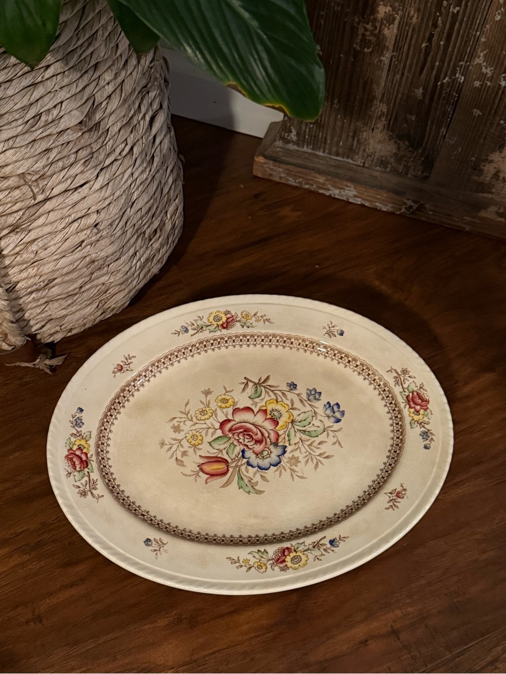 Vintage Crown Ducal Peover 12.5”  Platter